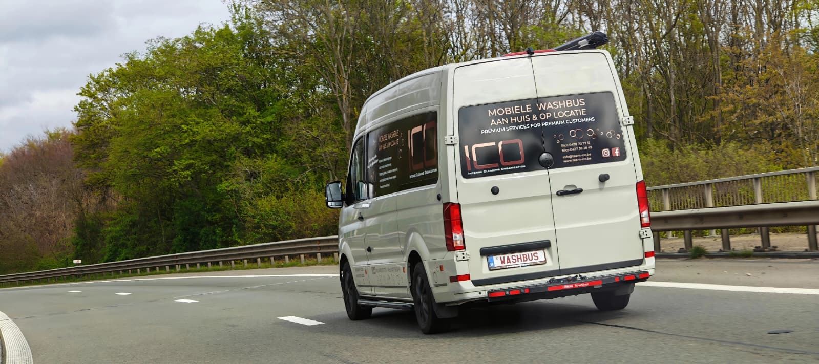 ICO Washbus onderweg